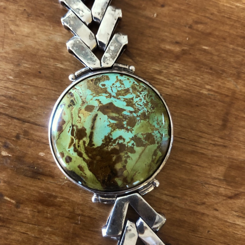 Rodney De Gruchy Sterling Silver and Stone Bracelet (i)